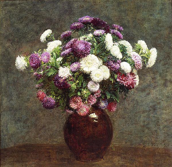 Henri Fantin-Latour Asters in a Vase Norge oil painting art